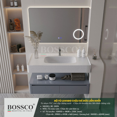 Tủ lavabo Bossco BC-D01X màu xám