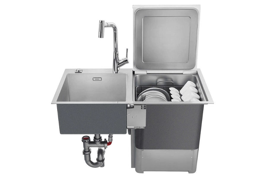 Máy rửa chén tích hợp bồn rửa Franke FSDW50-01BG