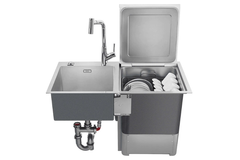 Máy rửa chén tích hợp bồn rửa Franke FSDW50-01BG