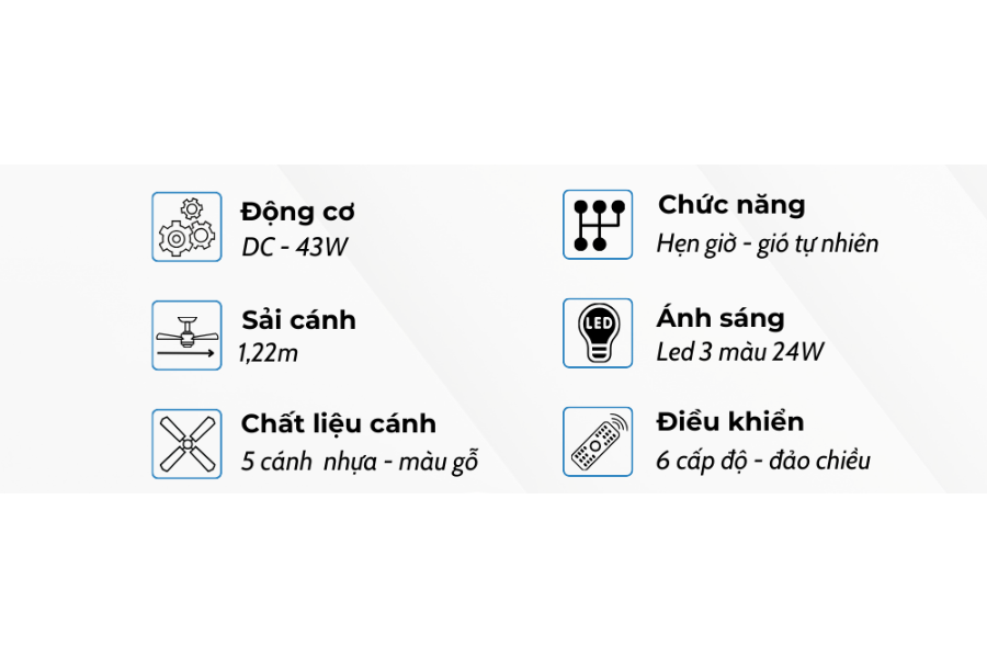 Quạt trần Klasse 48KSA 352B