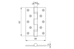 Bản lề bi 701.12.900