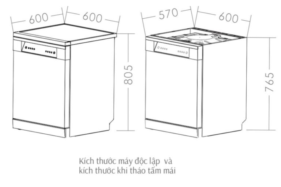 Máy rửa chén Canzy CZ DWS128C16I