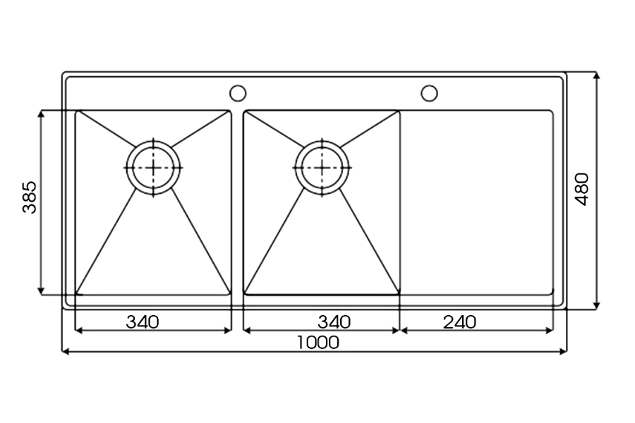 Chậu rửa chén Kaff KF-HM10048