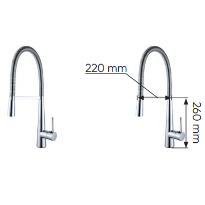 Vòi rửa chén Kaff KF-FC9106