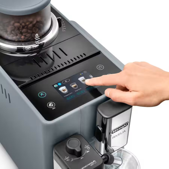 Máy pha cà phê Delonghi EXAM440.55.G Rivelia – Pebble Grey