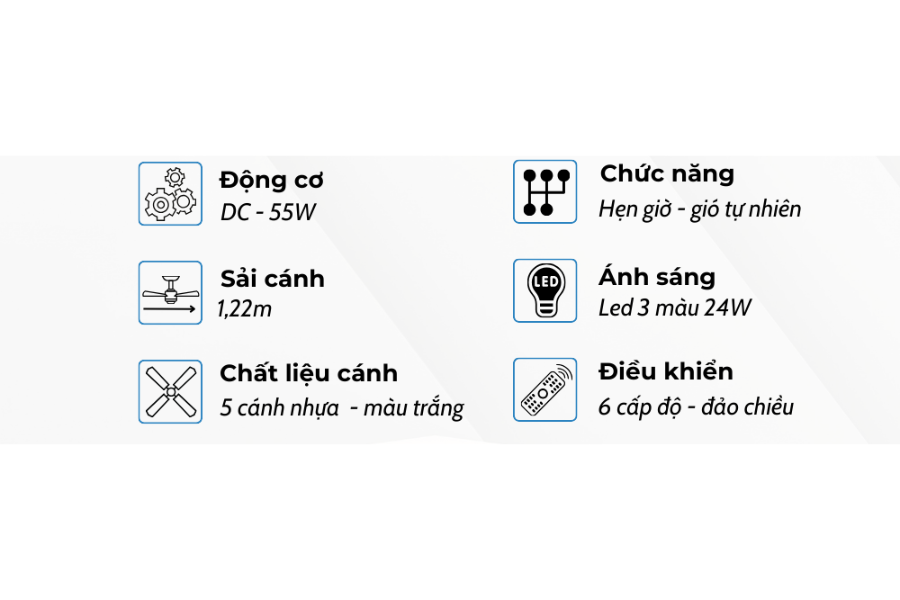 Quạt trần Klasse 48KSA 911C