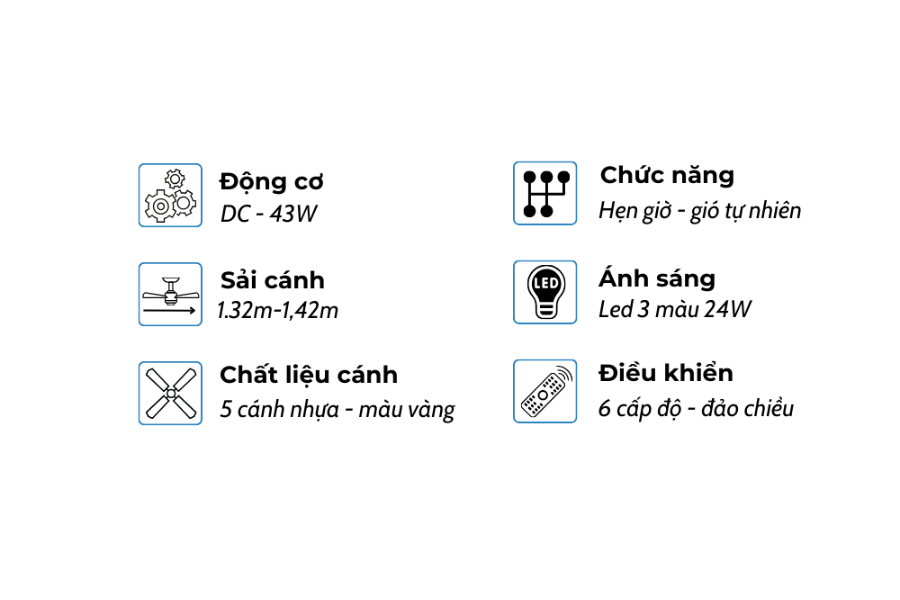 Quạt trần Klasse 56KSA 901YD
