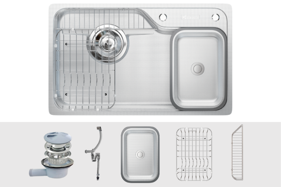 Chậu rửa bát Konox Dekor 8250TS chống xước