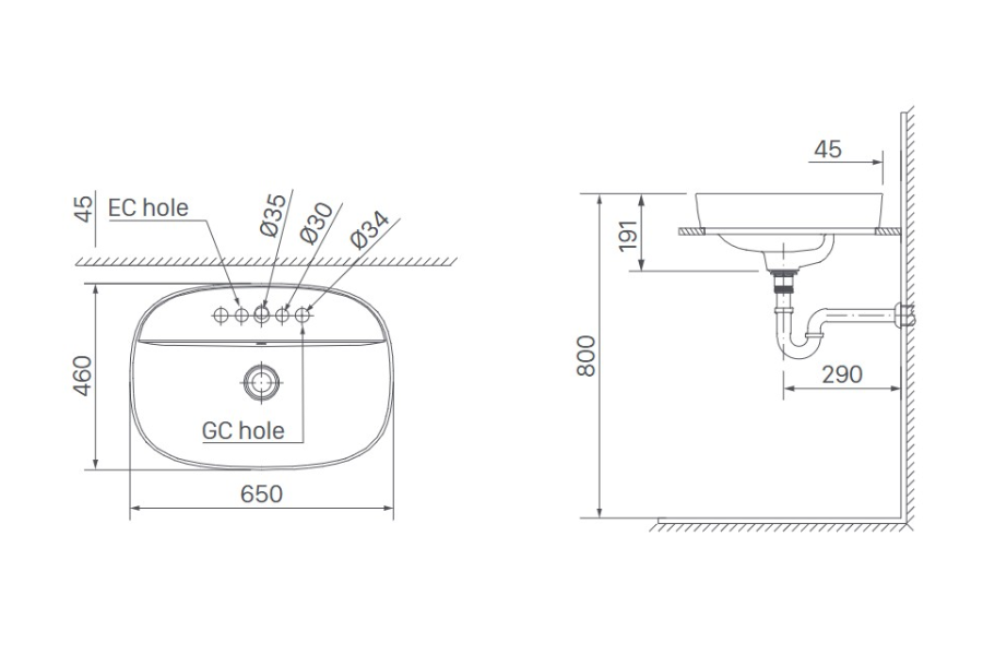 Chậu lavabo Inax AL-652V đặt bàn