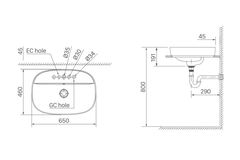 Chậu lavabo Inax AL-652V đặt bàn