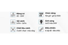 Quạt trần Klasse 58KSA 902WY