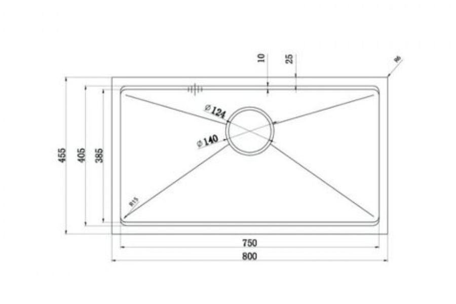 Chậu rửa bát Konox KN8046SU - Full phụ kiện