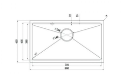 Chậu rửa bát Konox KN8046SU - Full phụ kiện