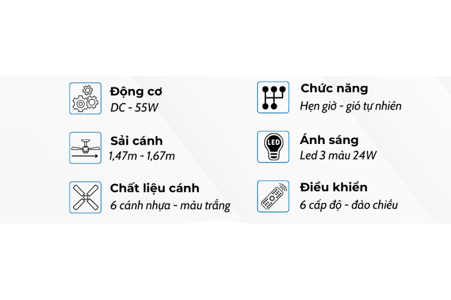 Quạt trần Klasse 58KSA 903W