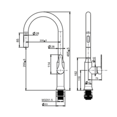 Vòi rửa chén Grandx GXF11 Classic Dual Spray