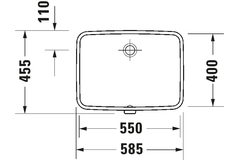 Chậu lavabo Duravit 03955500282 No.1