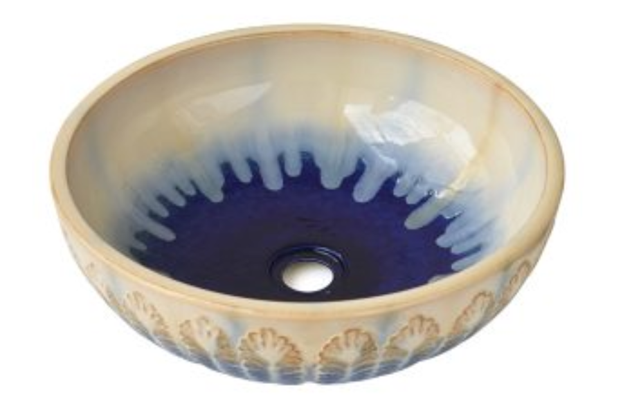 Chậu lavabo Kanly SU127 sứ mỹ thuật