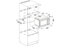 Lò vi sóng kết hợp nướng Franke FSM 25 MW XS âm tủ