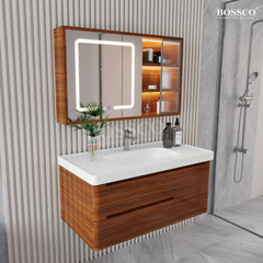 Tủ lavabo Bossco BC-B01VG màu vân gỗ