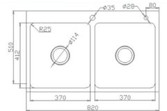 Chậu rửa bát Konox KN8251TD DEKOR