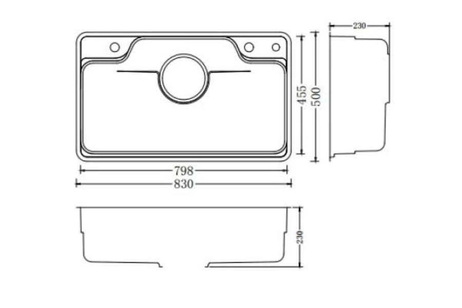 Chậu rửa chén Nobinox LIKEN NL792D 1 hộc