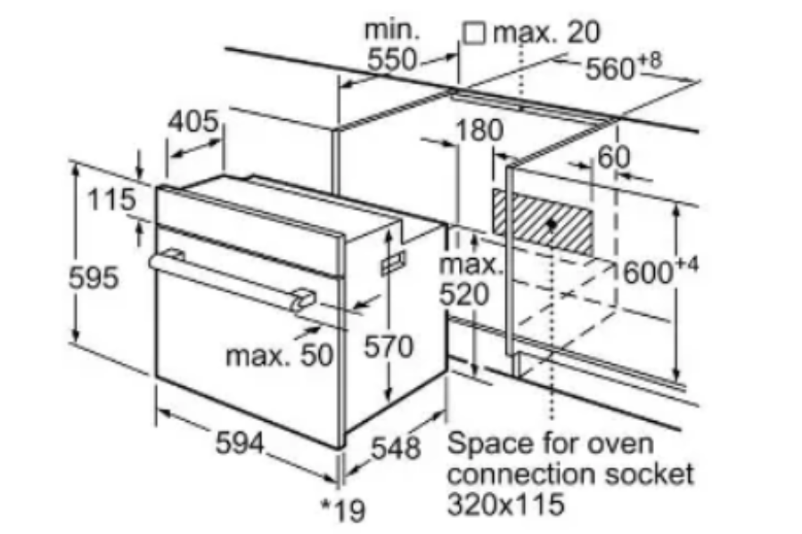 Lò nướng Bosch HBF512BS1H Series 2