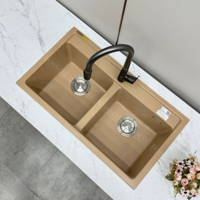 Chậu rửa chén Bossco BC-RT9050VK 2 hộc