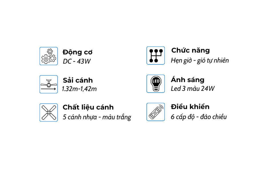 Quạt trần Klasse 56KSA 901WD