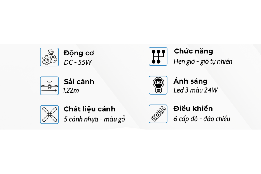Quạt trần Klasse 48KSA 911GC
