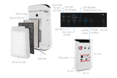 Máy ion và lọc khí Sharp FP-J60E-W