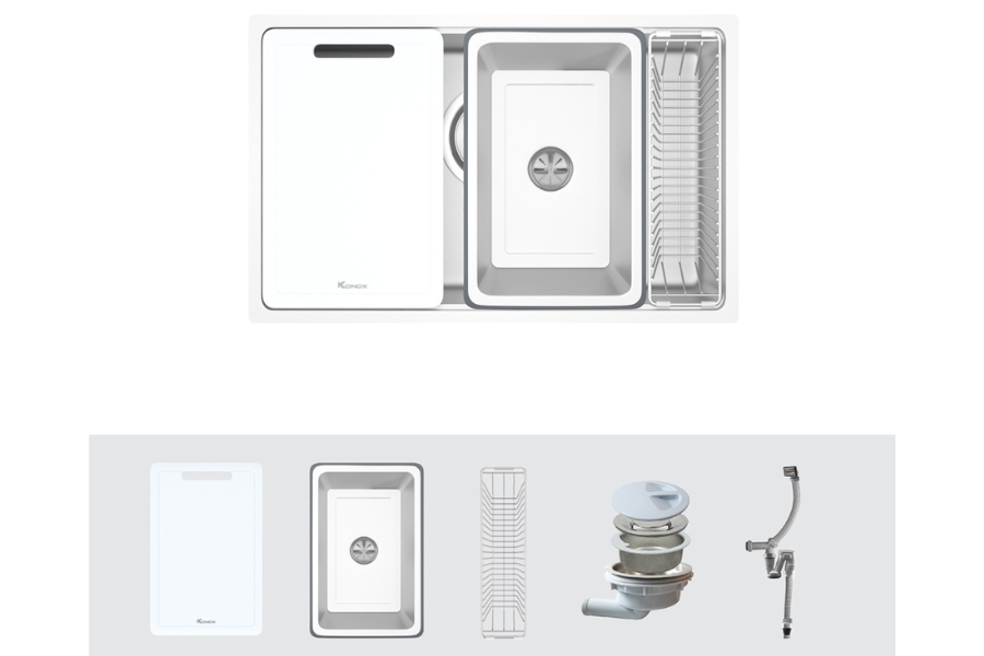 Chậu rửa chén Konox Tari 7648SM