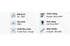 Quạt trần Klasse 50KSA 358G