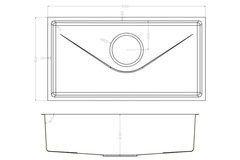 Chậu rửa chén Konox Tari 800SM