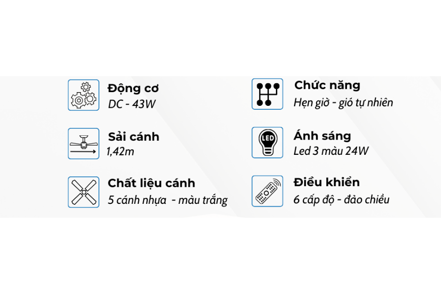 Quạt trần Klasse 56KSA 612W