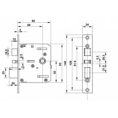 Khóa điện tử Hafele DL7100 912.20.315