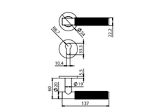 Tay nắm gạt Imundex 737.19.976