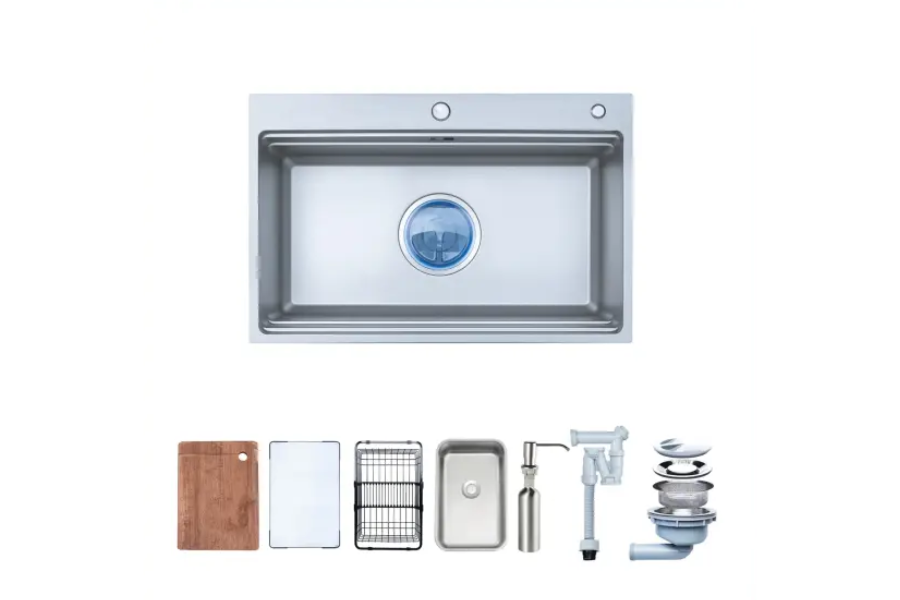 Chậu rửa chén Nobinox LIRA NJ560D 1 hộc