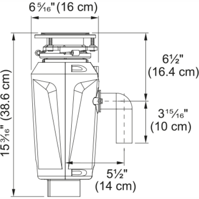 Máy hủy rác Franke SLIM 75 3/4 HP Disposer