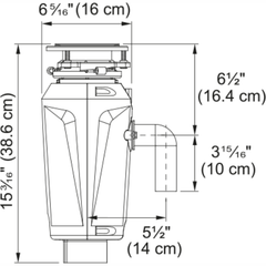 Máy hủy rác Franke SLIM 75 3/4 HP Disposer