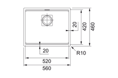 Chậu rửa chén Franke MRG 110-52 1 hộc