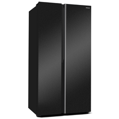 Tủ lạnh Hitachi HRSN9713ESAUVN Side by side Inverter 653 lít màu đen ánh sao