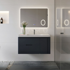 Tủ Lavabo Bossco BC–C04X xám đậm