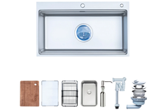 Chậu rửa chén Nobinox LIRA NJ564D 1 hộc