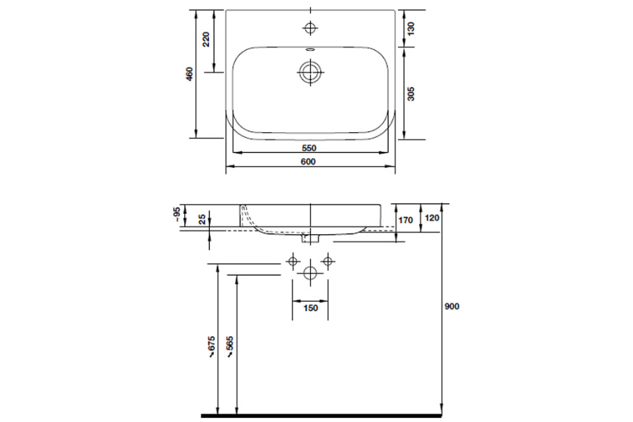 Chậu lavabo Duravit 2315600000 Happy D.2