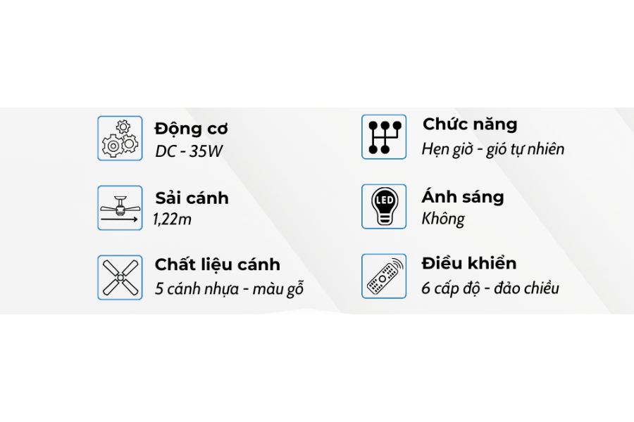 Quạt trần Klasse 48KSA 352B - KD