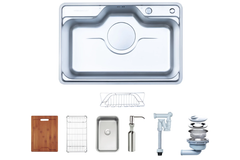 Chậu rửa chén Nobinox LIKEN NL724D  1 hộc