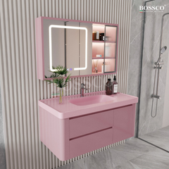 Tủ lavabo Bossco BC-B01H màu hồng