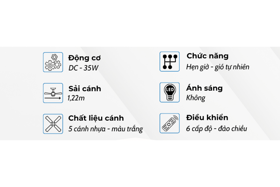 Quạt trần Klasse 48KSA 918WK