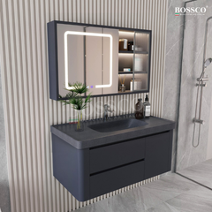 Tủ lavabo Bossco BC-B01XĐ xám đậm