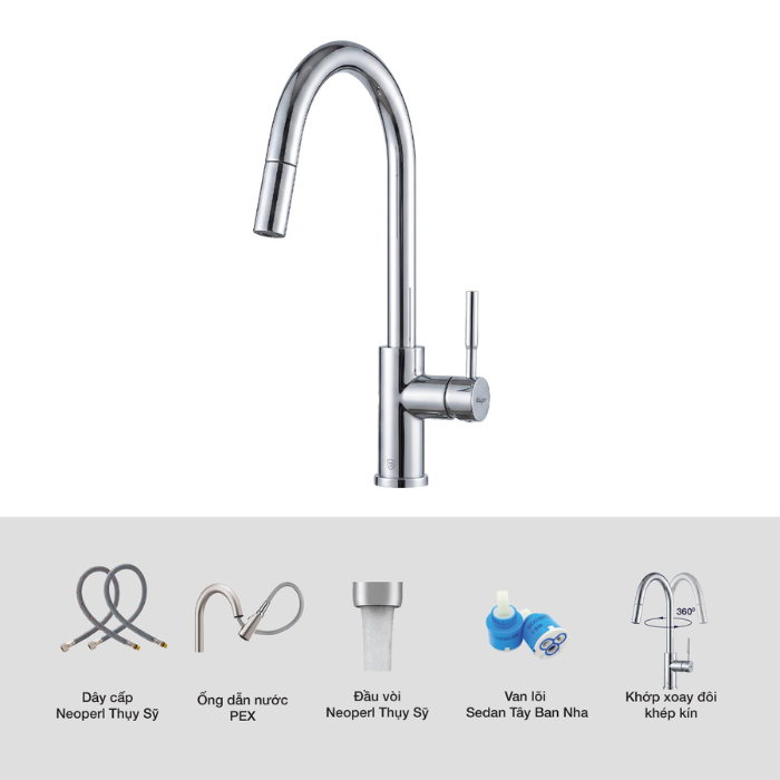Vòi rửa bát Kluger KLF0031SC